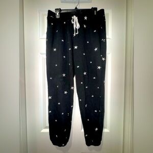 PJ Salvage Embroidered star Sleep Jogger Pants. Size M. GUC